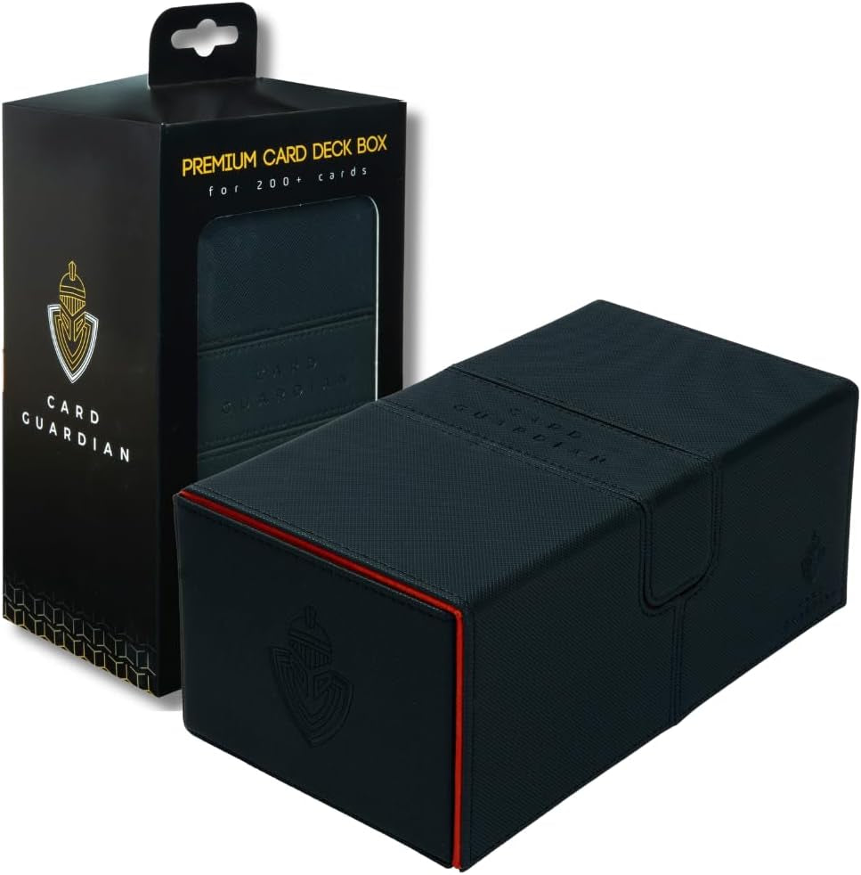 - Premium Double Deck Box (Black) for 200+ Cards Trading Card Games TCG Perfect for Magic the Gathering (MTG), Commander Deck, Yugioh Deck Box, Sports Card Storage Boxes